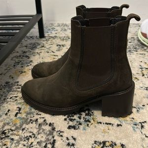 Thursday Boot Company Boots in Dark Olive Suede